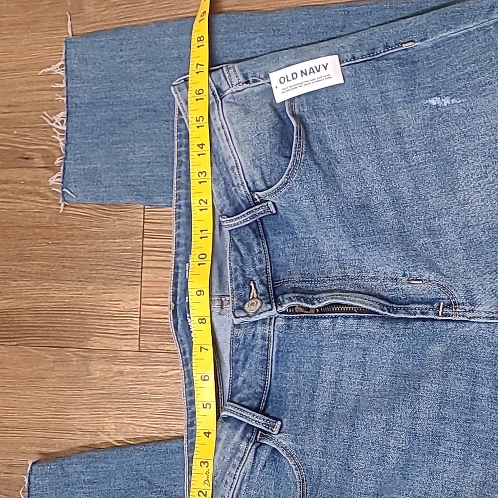 OLNAVY High Rise Blue Jeans for women zise 14. NEW - Picture 3 of 10